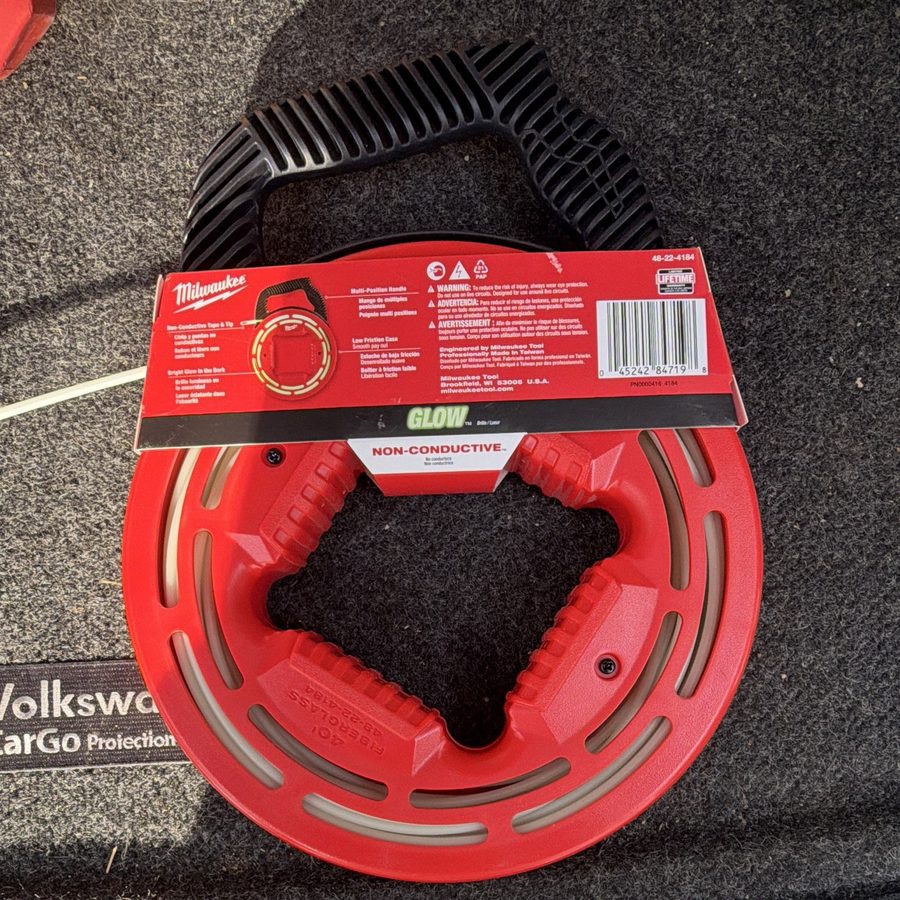 Инструмент ВОЛС Milwaukee Glow 40 ft Non-Conductive Fish Tape Cable Puller 48-22 — фото лота 2