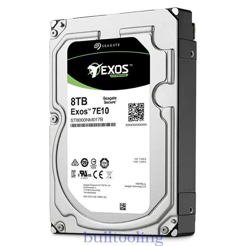 Жёсткий диск ST8000NM017B Seagate Exos 7E10 8TB 3.5" SATA 7200RPM 6Gb/s 256MB Ha