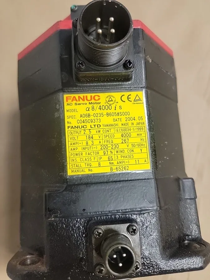 Серводвигатель Fanuc AC Servo Motor 5kw 5000 RPM 126V Encoder A860-2014-T301