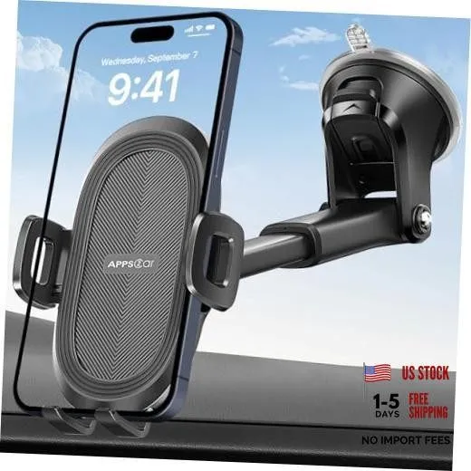 Вакуумная присоска Car Phone Holder Military-Grade Suction Cup Dashboard Black-1