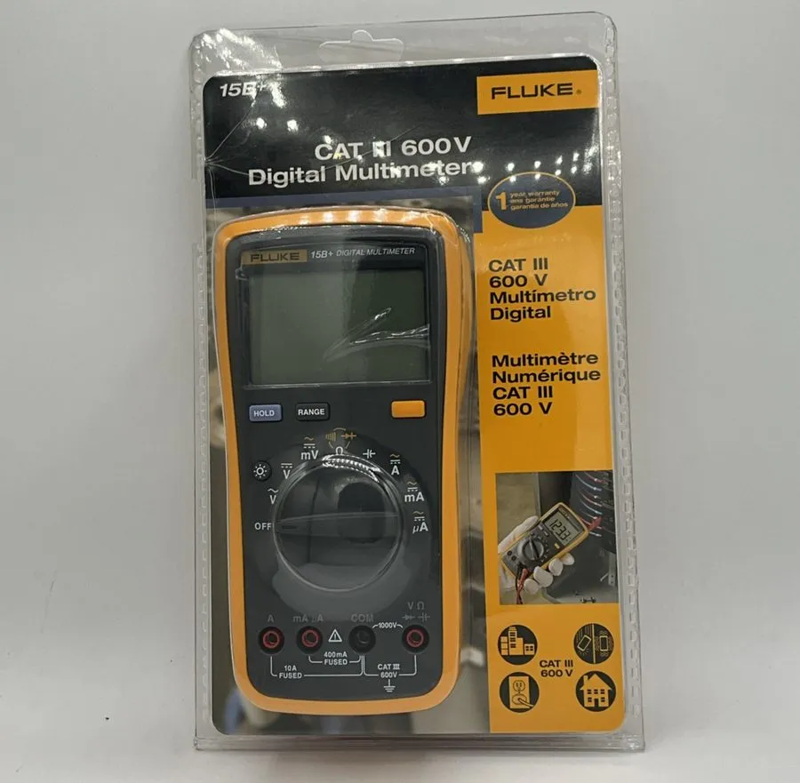 Тестер Fluke 15B+R CAT III 600V Digital Multimeter 6013304