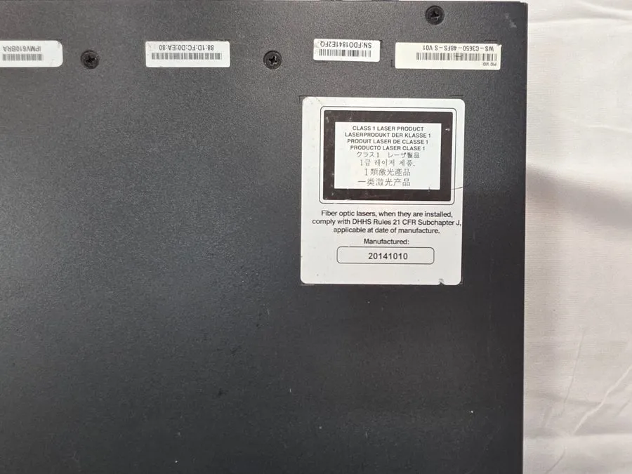 Коммутатор Cisco WS-C3650-48PS-L 48 Port PoE+ Gigabit IP Base Switch — фото лота 1