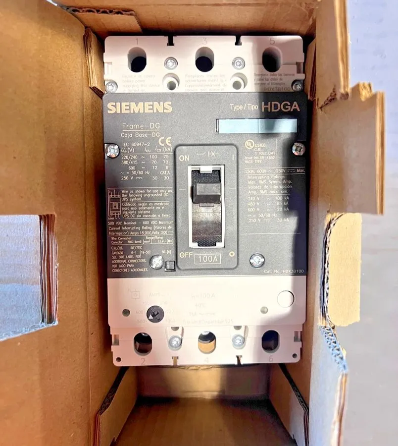 Автоматический выключатель SIEMENS 3VL2110-2KN33-0AA0 100A 3P VL CIRCUIT BREAKER