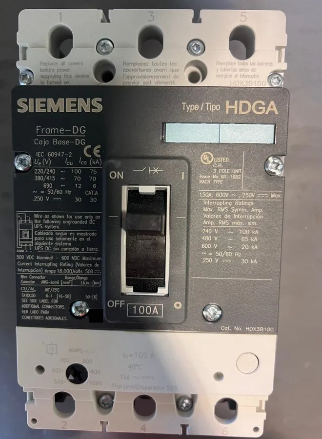 Автоматический выключатель SIEMENS 3VL2110-2KN33-0AA0 100A 3P VL CIRCUIT BREAKER — фото лота 2