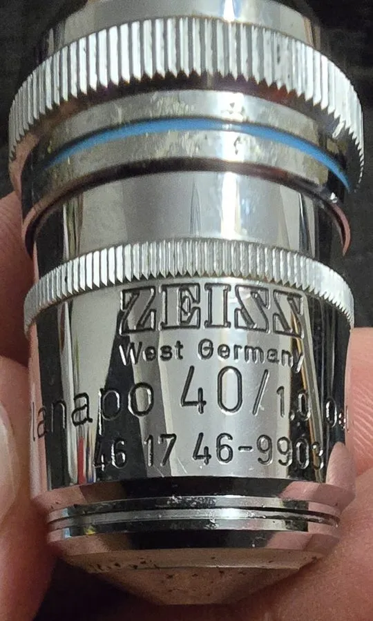 Объектив микроскопа ZEISS MICROSCOPE OBJECTIVE LENS 40x PLANAPO 40/1.0 Oel m.l 4 — фото лота 1
