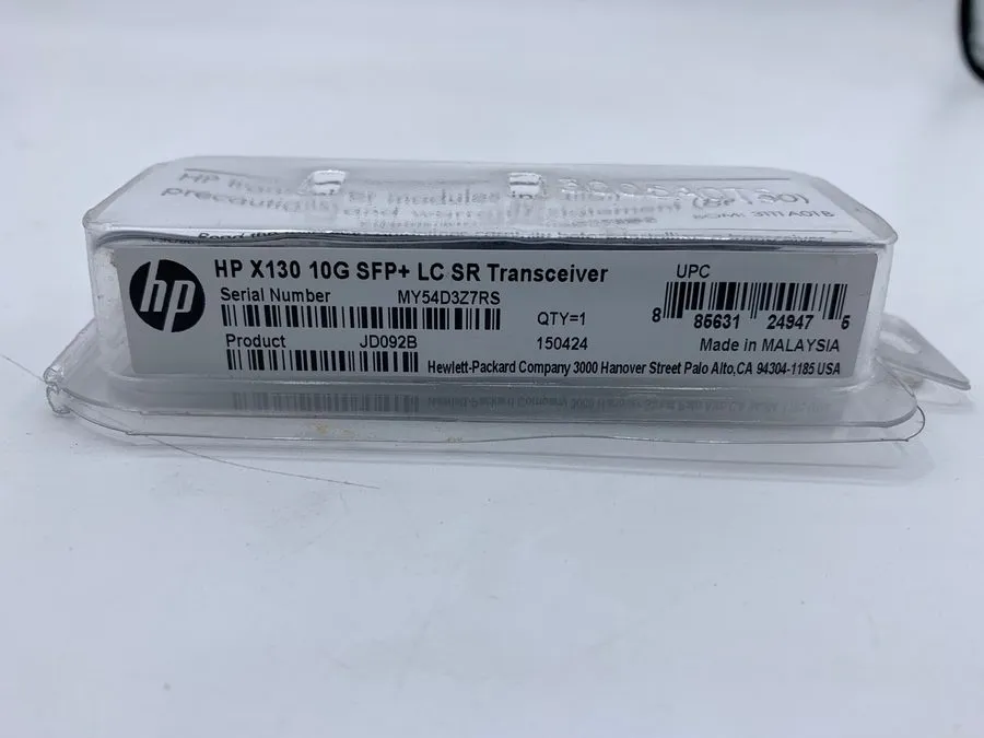 Трансивер HP GBIC X130 10G SFP+ 850nm 300m LC SR Transceiver JD092B