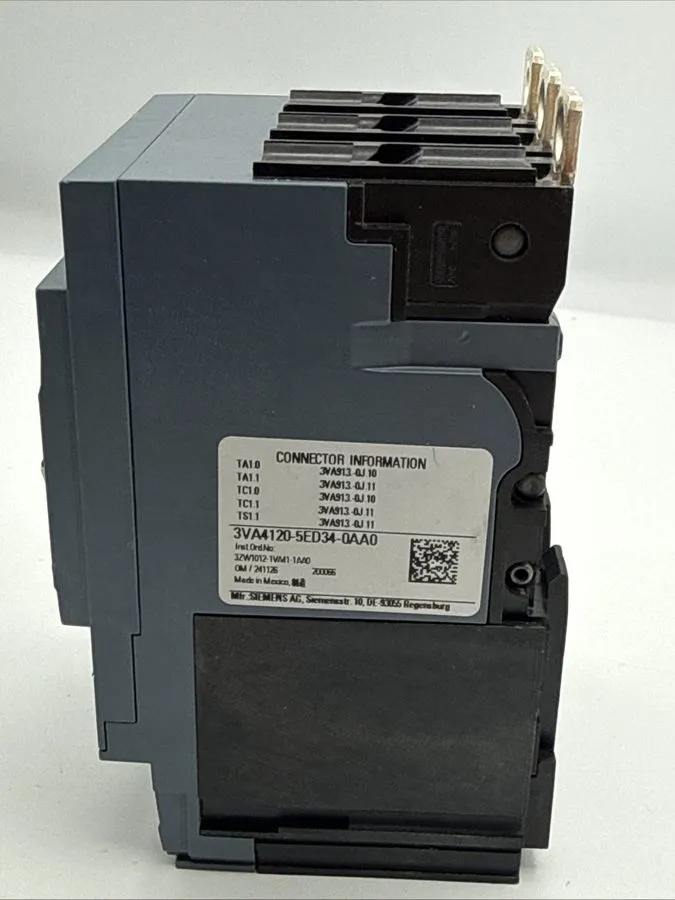 Автоматический выключатель Siemens 3VA4120-4ED34-0AA0 3p 20a Circuit Breaker Fra