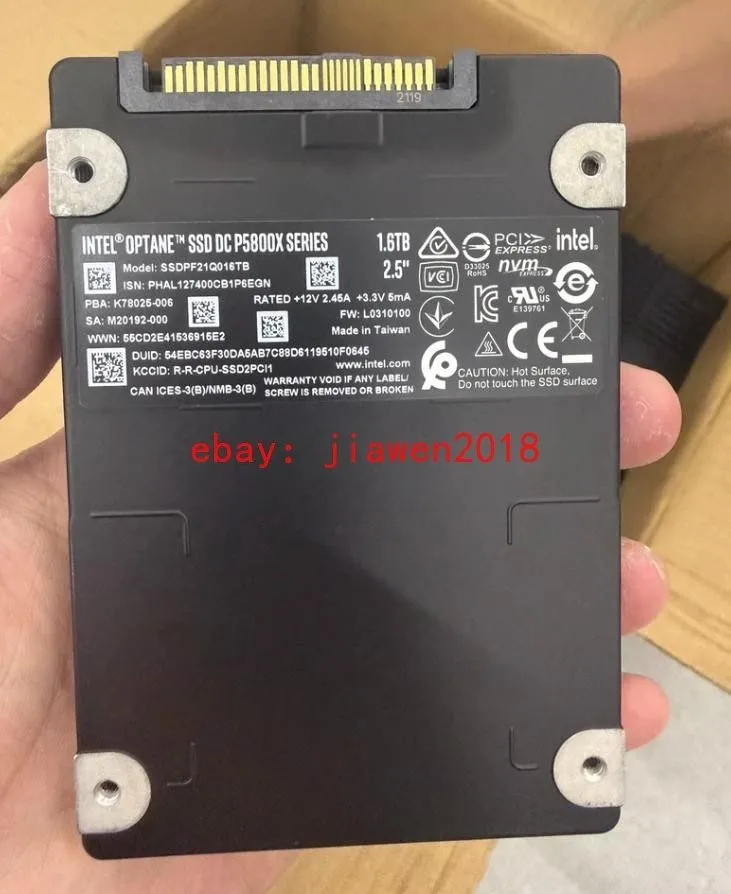 SSD-накопитель Intel Optane P5800x 1.6TB SSD U.2 PCIE NVME SSDPF21Q016TB01 97-10