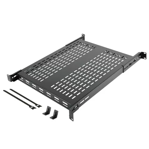 Стойка/шкаф 1U 4-Post Vented Server Rack Mount Shelf,with Adjustable Depth 27.6i