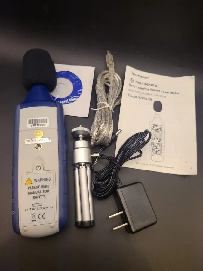 Газоанализатор Digi-Sense 20250-29 Class 2 Data Logging Noise Monitor Sound Leve — фото лота 1