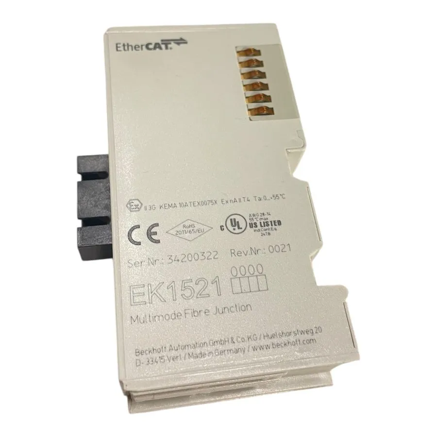 Шлюз полевой шины Beckhoff EK1521 EtherCAT Coupler — фото лота 1