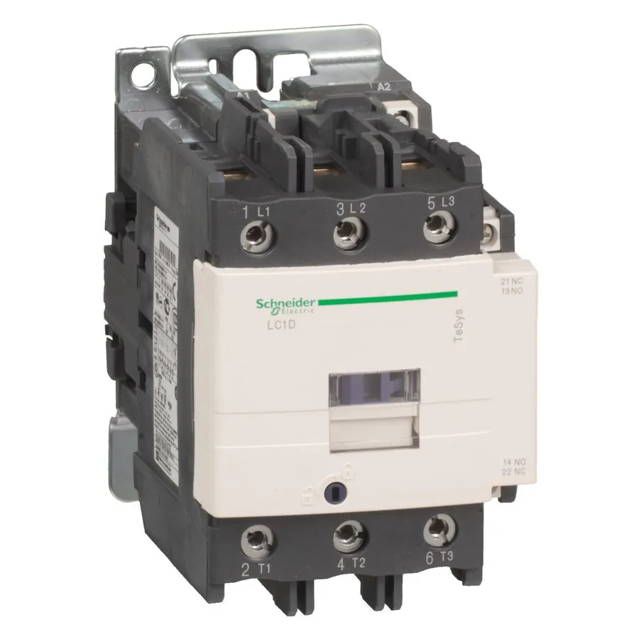 Контактор LC1D80B7 IEC Contactor, TeSys Deca, Nonreversing, 80A, 60HP at 480VAC