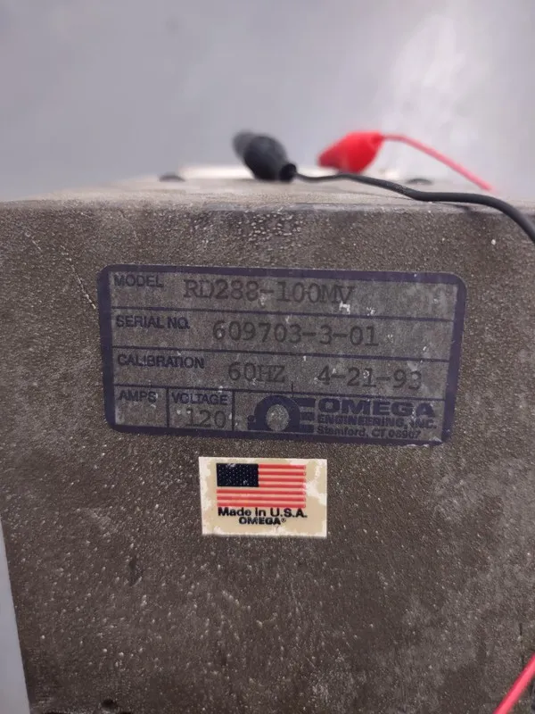 Регистратор OMEGA RD288-100MV Strip Chart Recorder, 1 Channel, DC Millivolts — фото лота 1