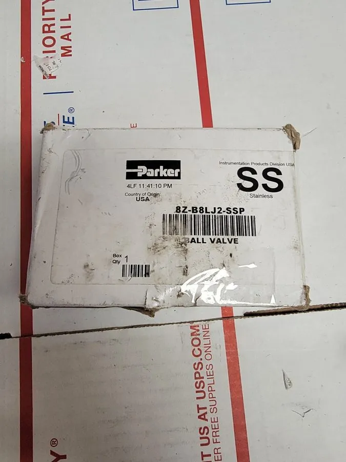 Клапан Parker 8Z-B8LJ2-SSP Stainless Steel Two Way Ball Valve 1/2" 6000 psi
