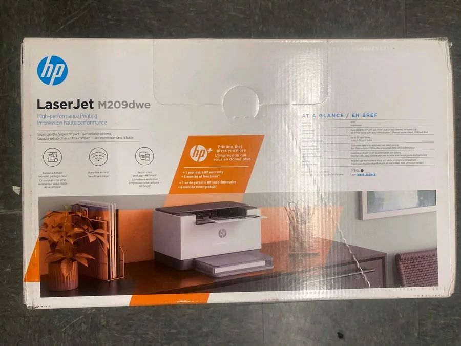 Лазерный принтер HP LaserJet M209dwe Desktop Wireless Laser Printer Monochrome,  — фото лота 2