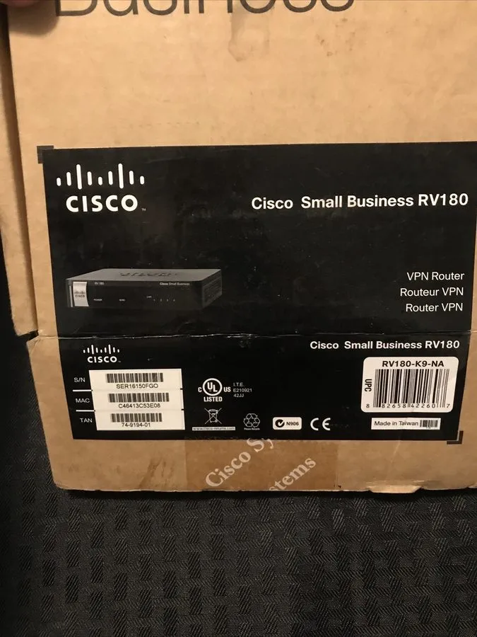 Маршрутизатор Cisco Small Business Single Band RV180 VPN 4 Port Router