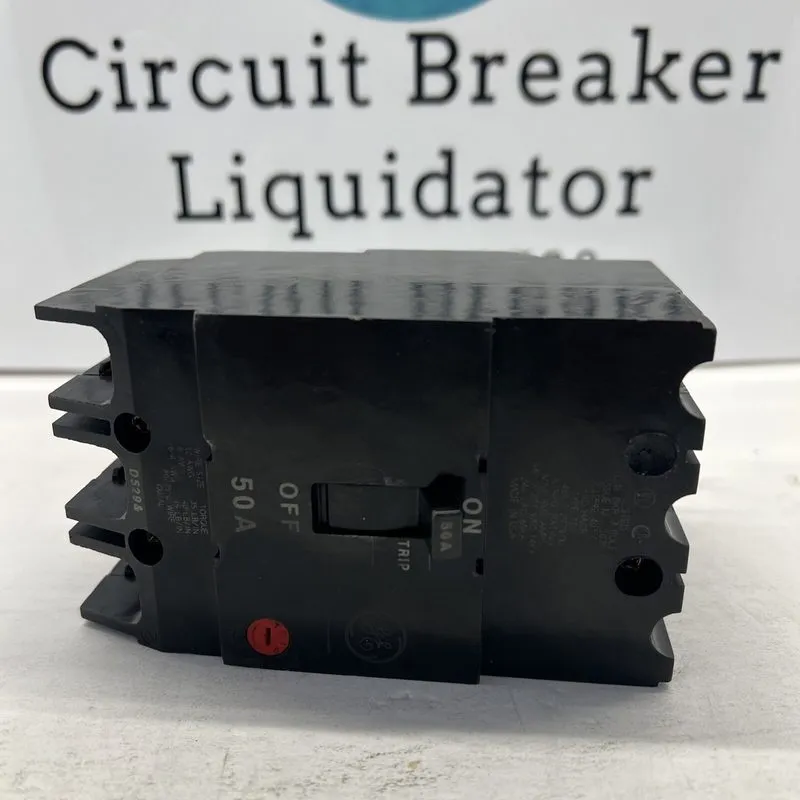 Автоматический выключатель GE TEY350 Circuit Breaker 3 Pole 50 Amp 480V Refurbis — фото лота 2