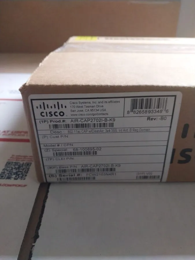 Точка доступа Wi-Fi CISCO Aironet AIR-CAP1702I-B-K9 Dual Radio Wireless Access P