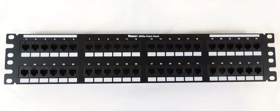Патч-панель Panduit DP485E88TGY Punchdown Patch Panel Category 5E Flat 48-Port 2
