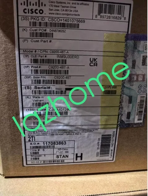 Коммутатор Cisco switch C9200-48T-A via FedEx or DHL