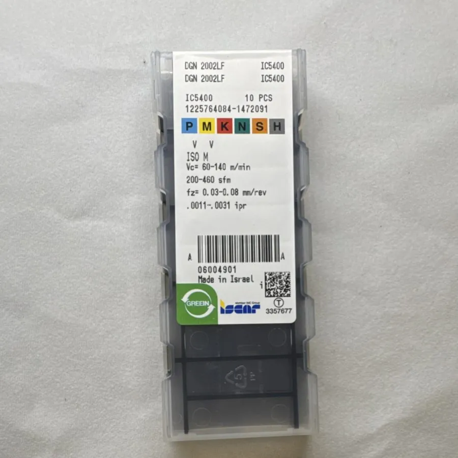 Режущий инструмент Iscar Cut-Off Insert DGN 2002LF IC5400 Carbide Box of 7 — фото лота 2