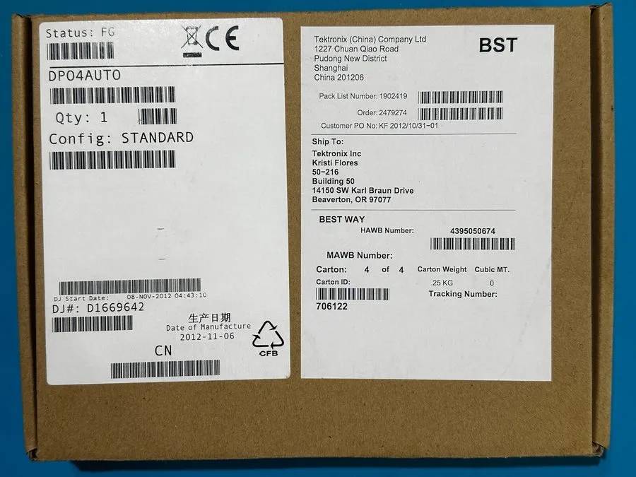 Тестер Tektronix DPO4AUTO Automotive Serial Triggering Analysis MDO4000 DPO4000 