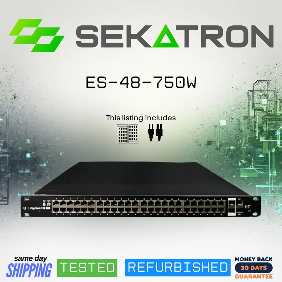 Коммутатор Ubiquiti ES-48-750W Edgeswitch 48 Port PoE Gigabit Switch w/ 10Gb Upl