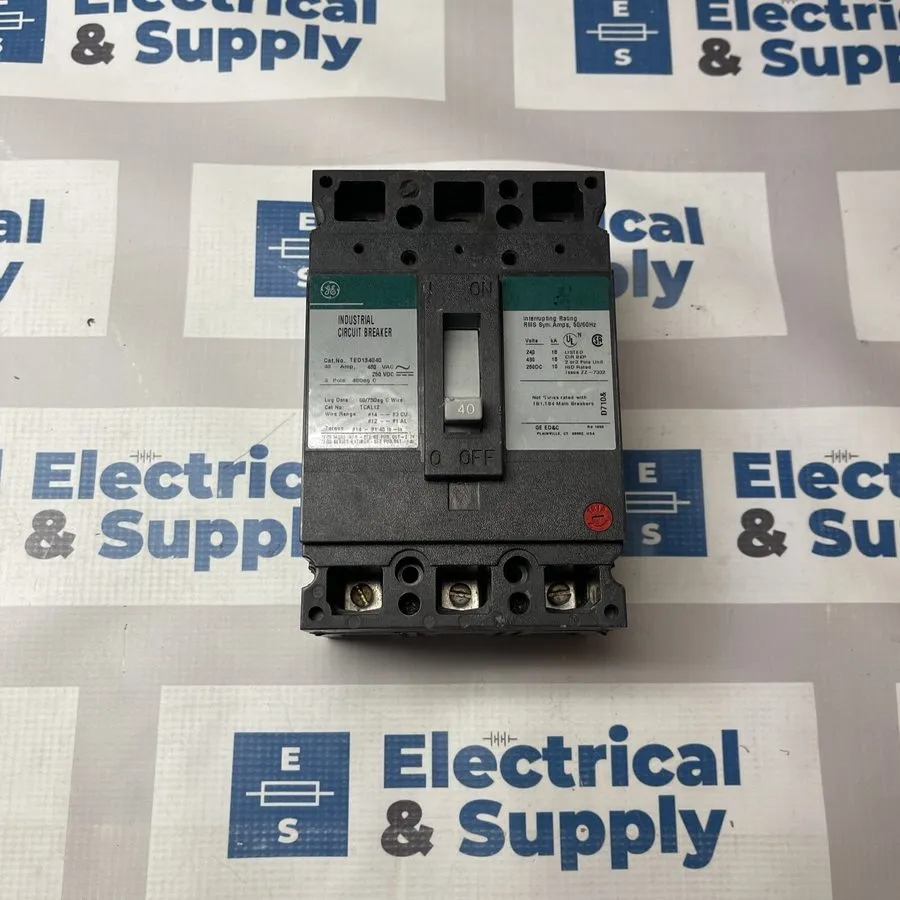 Автоматический выключатель GE Enclosed Circuit Breaker TED134040 40A 480V 3P 3R 