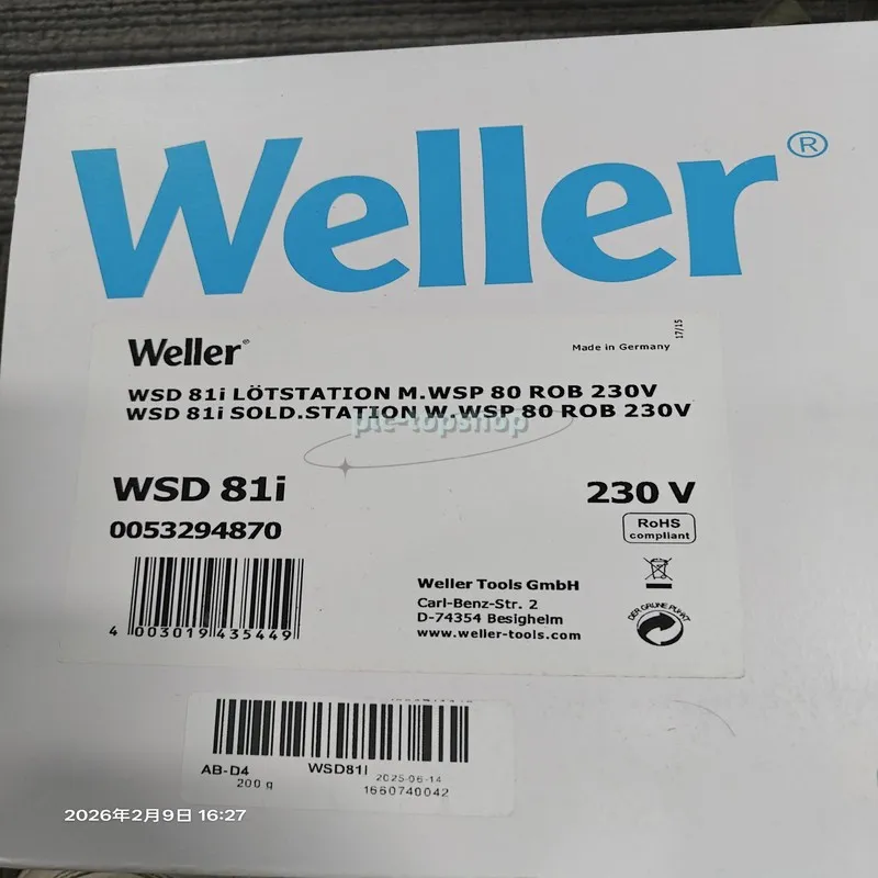 Паяльная станция WELLER WSD81i Digital SOLDERING STATION 95W 230/24V