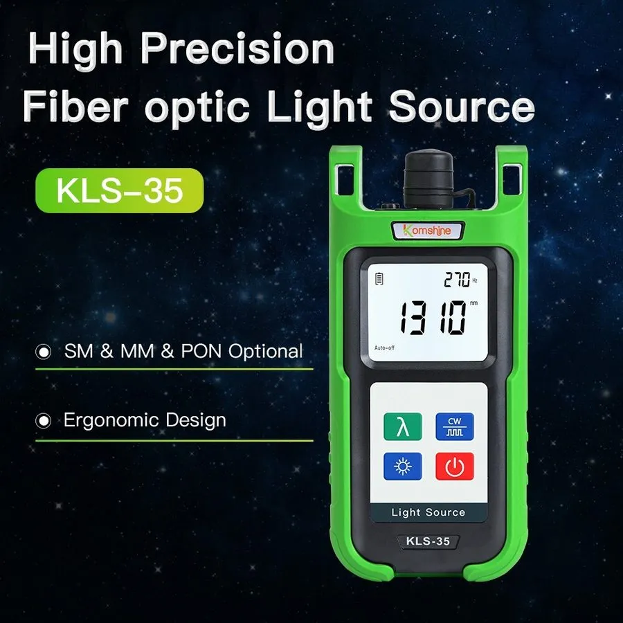 Тестер Optic Fiber Light Source KLS-35 SM MM 1310/1490/1550nm FTTx Hand-Held Tes