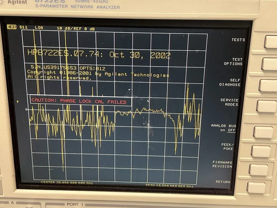 Анализатор цепей Agilent/Keysight 8722ES Opt. 012, Vector Network Analyzer, 50MH