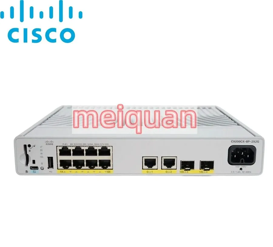 Коммутатор Cisco C9200CX-8P-2X2G-E Compact Switch 8 Ports PoE 240W