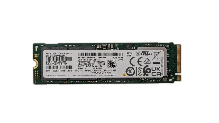 SSD-накопитель Samsung PM981a m.2 1TB NVME 2280 PCIe SSD OPAL MZ-VLB1T0B