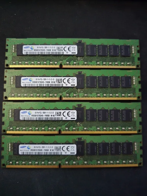 Модуль памяти Samsung 8GB 1Rx4 PC3L-12800R-11-12-C2-D3 M393B1G70QH0-YK0 DDR3 ECC