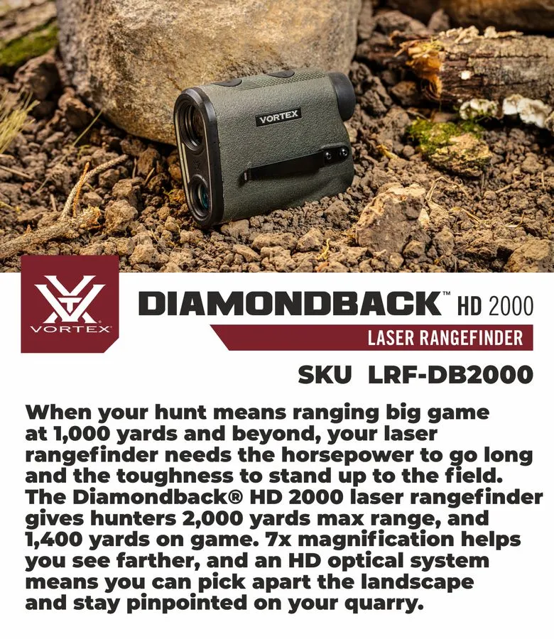 Оптико-электронная система Vortex Optics Diamondback HD 2000 Laser Rangefinder L — фото лота 1