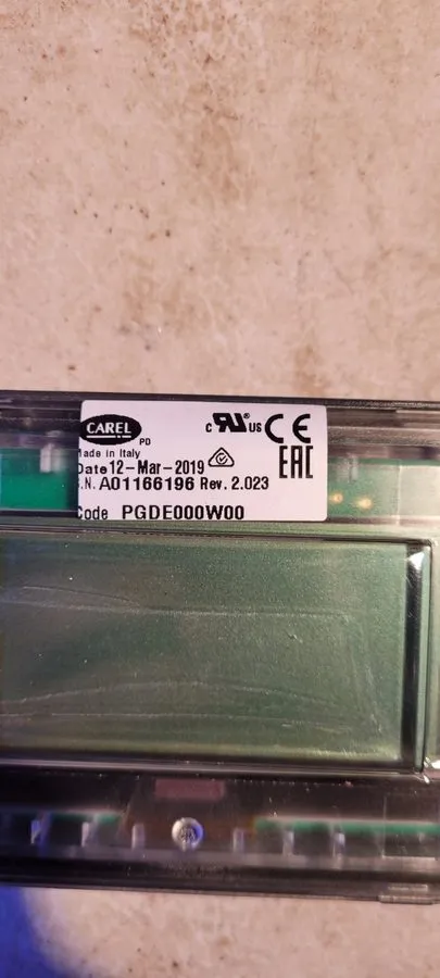 Панель оператора Carel PGDE000W00 Display Board