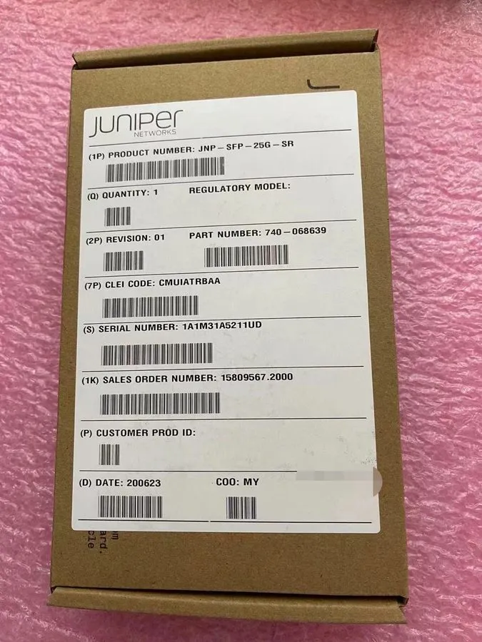 Трансивер Juniper JNP-SFP-25G-SR SFP28 25GbE 740-068639 MMF