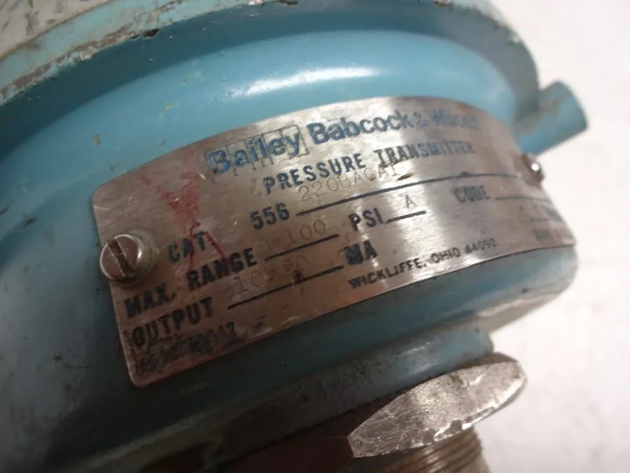 Трубопроводная арматура Bailey 556220baga1 Pressure Transmitter 0-100psi