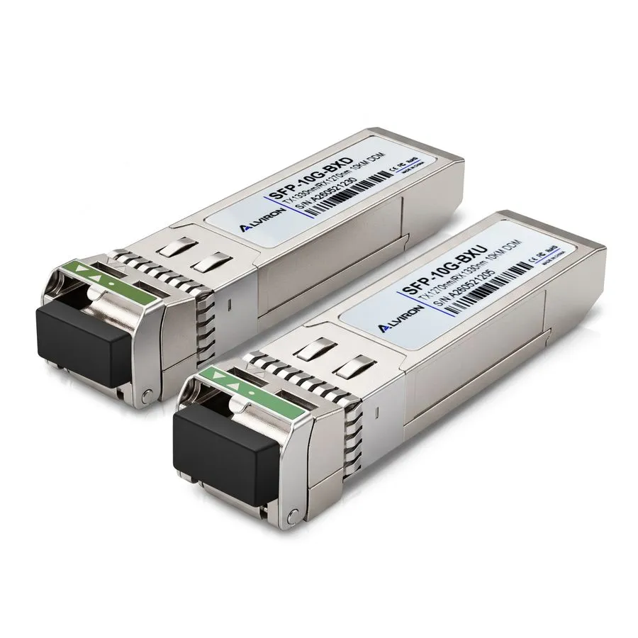 Трансивер 2‑Pack SFP+ 10G BiDi BX‑U/BX‑D 1270/1330nm 10km Cisco Compatible ALVIR