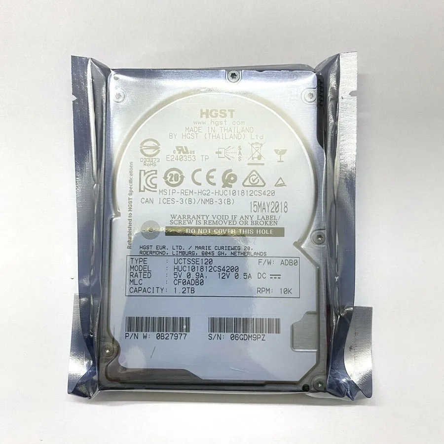 Сервер H.G.S.T 1.2TB HUC101812CS4200 10K 12Gb/s SAS 2.5'' Server Hard Drive