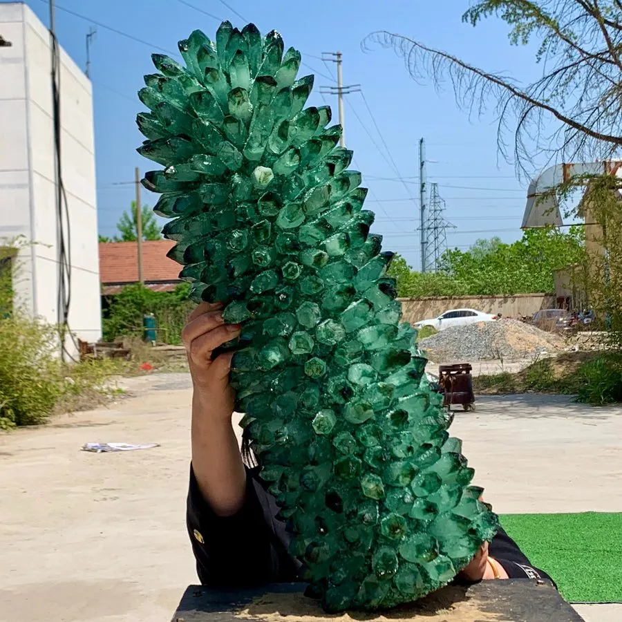 Лабораторный прибор 56.54LB Find Green Phantom Quartz Crystal Cluster Mineral Sp