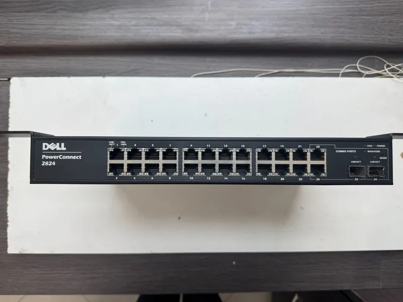 Коммутатор Dell PowerConnect 2824 24-Port Gigabit Ethernet Network Switch