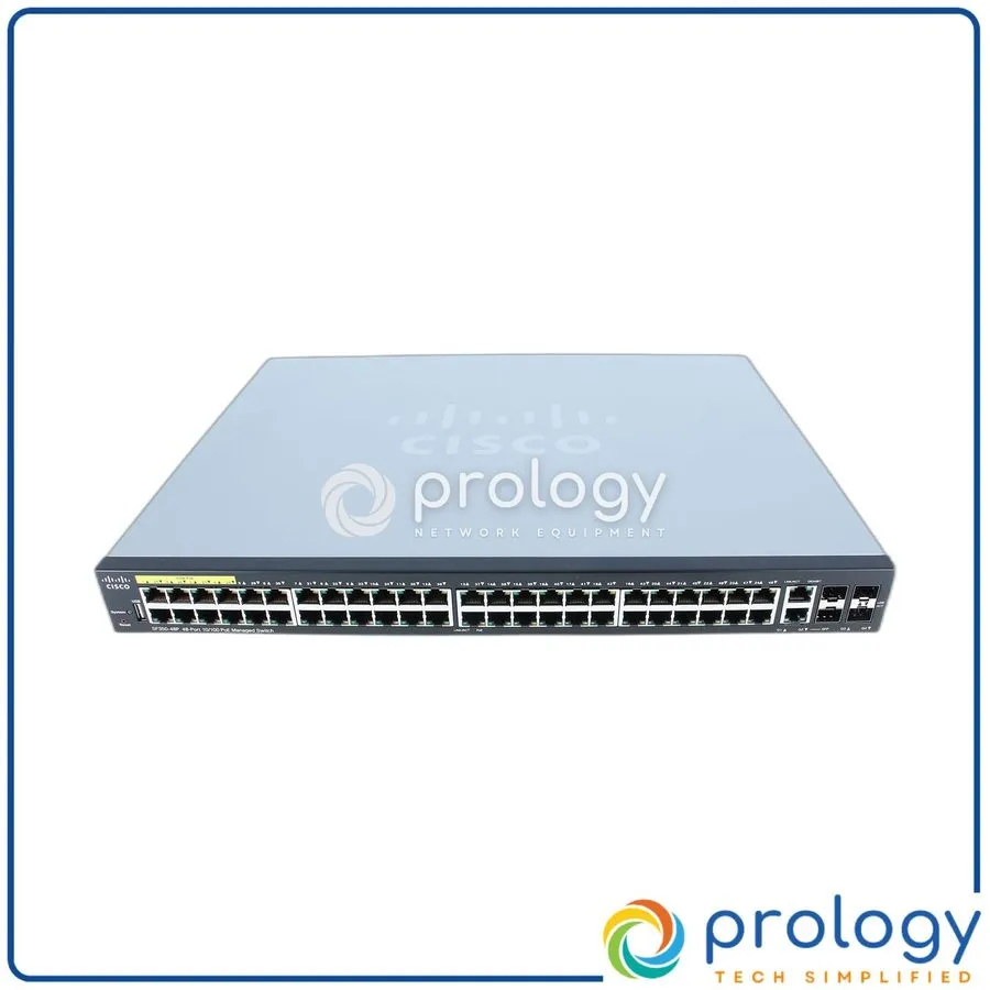 Коммутатор Cisco SF350-48P 48x 10/100 PoE+ 2x Gigabit/SFP Combo + 2x SFP Etherne