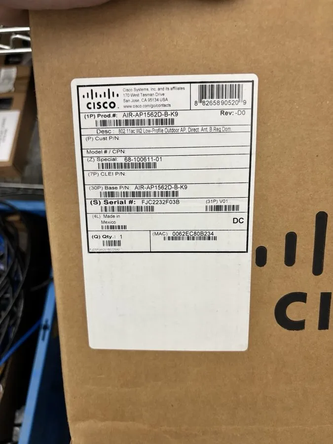 Точка доступа Cisco 9” AIR-AP1562D-B-K9 Wireless Access Point Silver