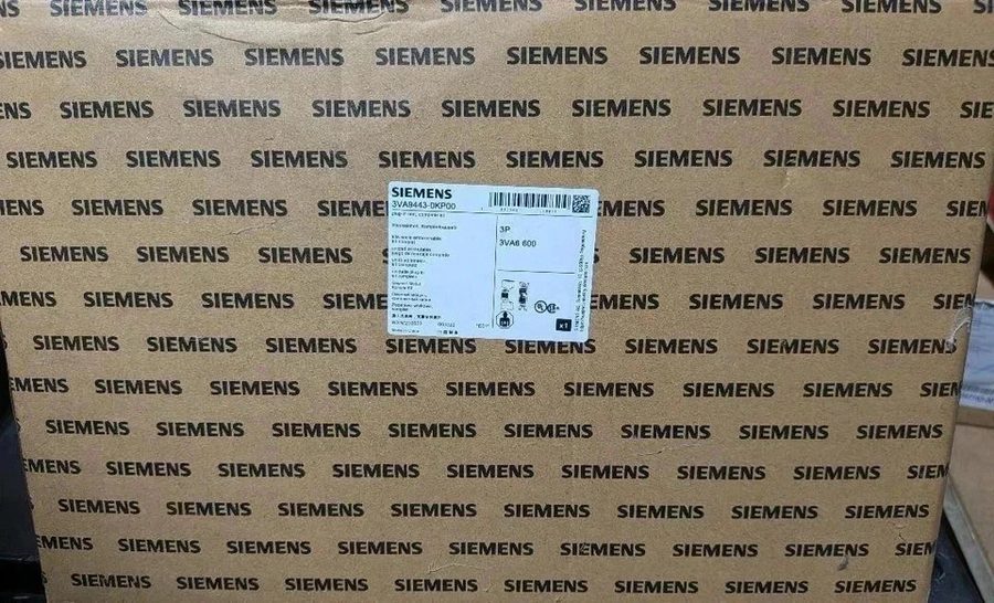 Автоматический выключатель SIEMENS 3VA9443-0KP00 BREAKER 3VA 3P 600A PLUG IN ASS — фото лота 1