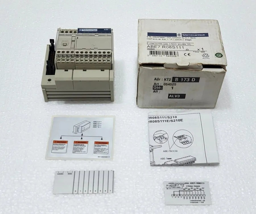 Telemecanique ABE7-R08S111 Electromechanical output relay sub-base 8ch 054525