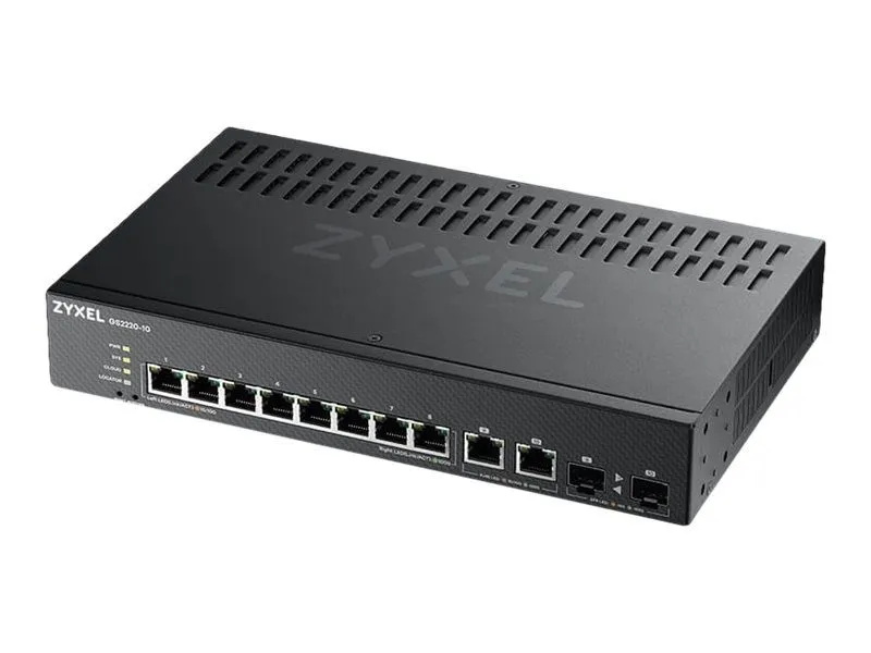 Коммутатор Zyxel GS2220-10 Switch Managed 8 x 10/100/1000 + 2 x GS2220-10-EU0101