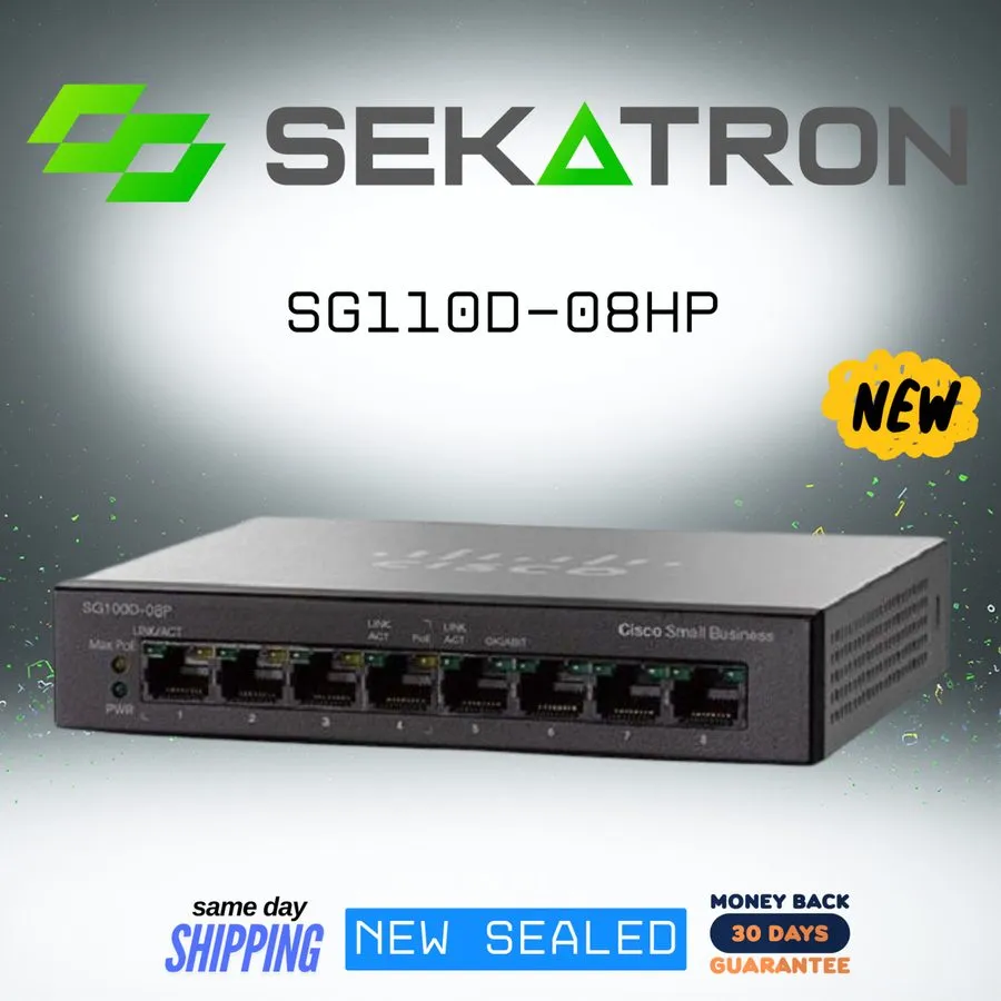 Коммутатор Cisco SG110D-08HP 8 Port Gigabit PoE Desktop Switch