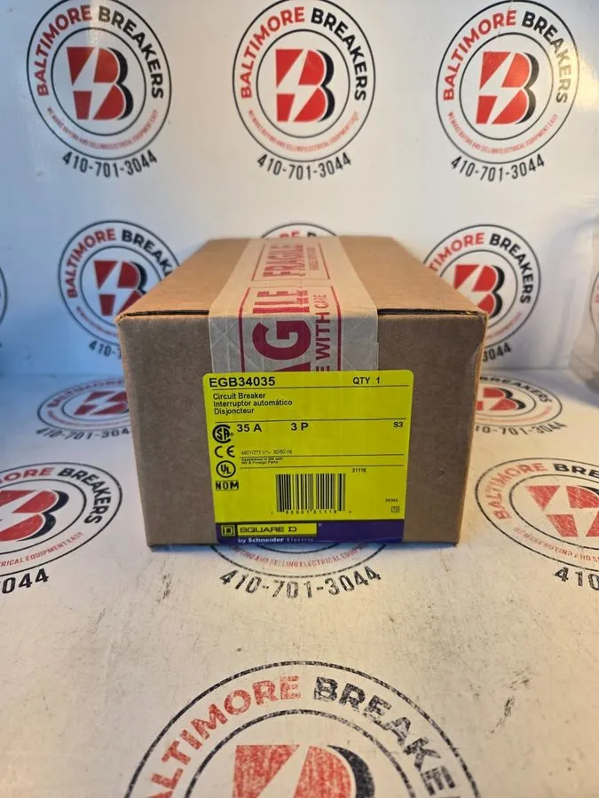 Автоматический выключатель SQD EGB34035 3 Pole 35 Amp 277-480v 3 Phase Molded Ca