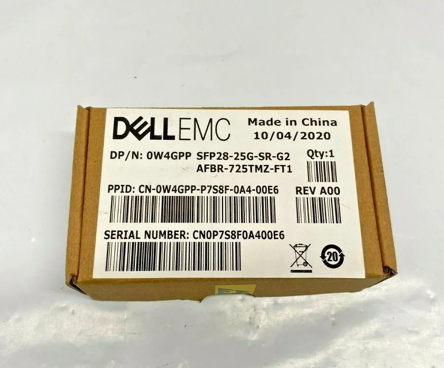 Трансивер Dell SFP28-25G-SR-G2 25GE Transceiver 100m LC 850nm MMF SFP28 0W4GPP